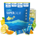 Nello SuperCalm Lemon Lime powder drink mix front view