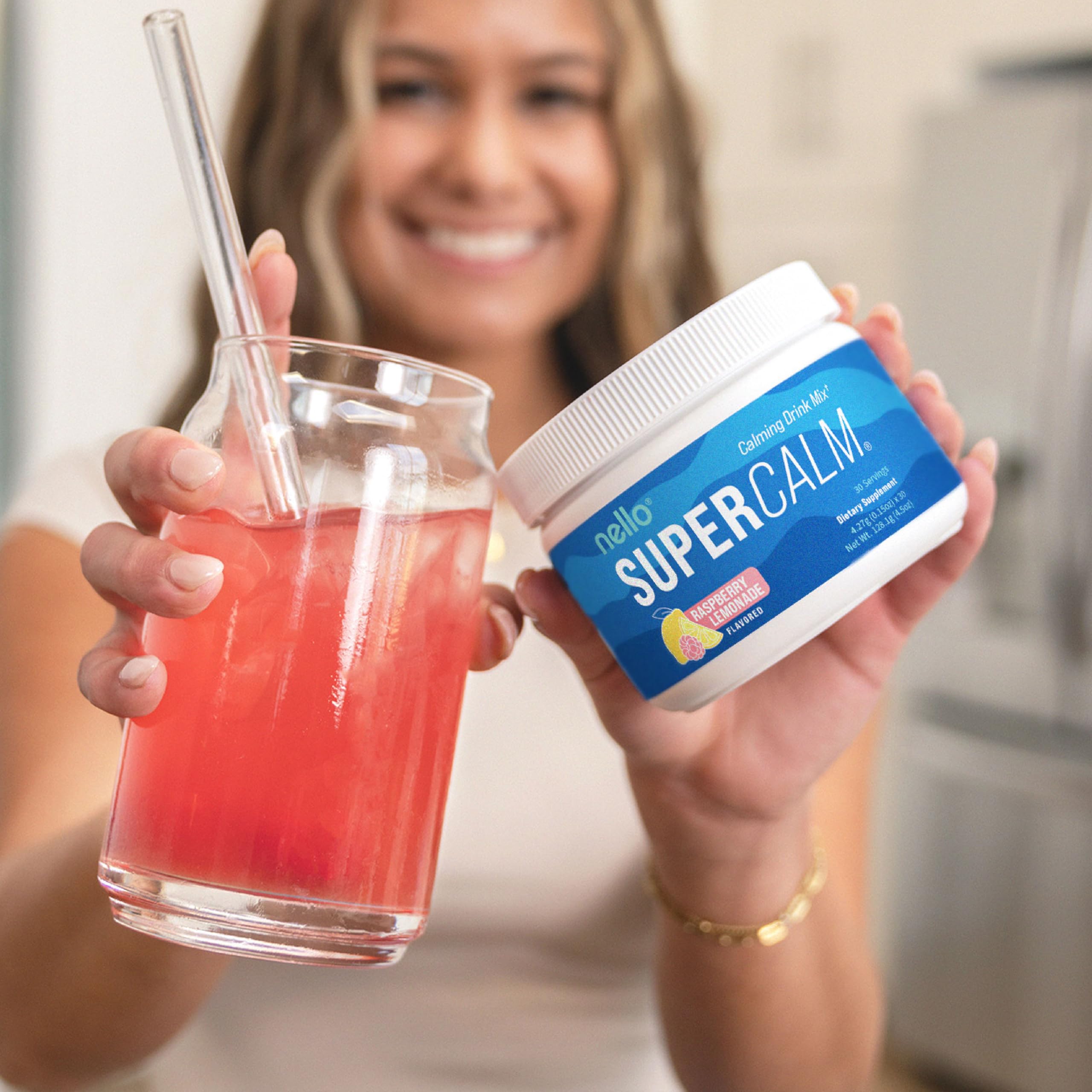 Nello Supercalm Raspberry Lemonade Powder ingredients list