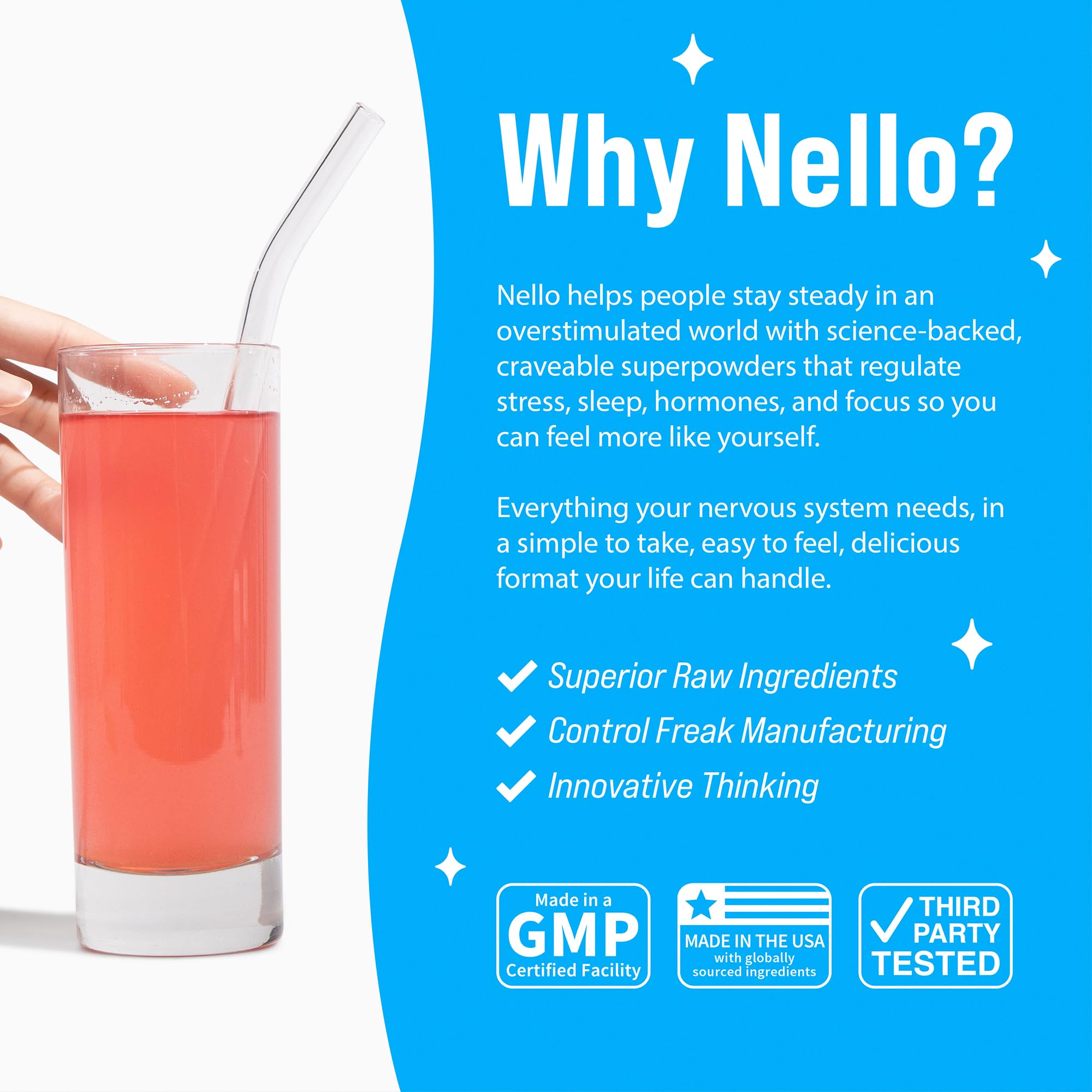 Nello SuperCalm Raspberry Lemonade Powder lifestyle scene
