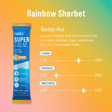 Nello SuperCalm Sleep Supplement individual packet with rainbow sherbet design