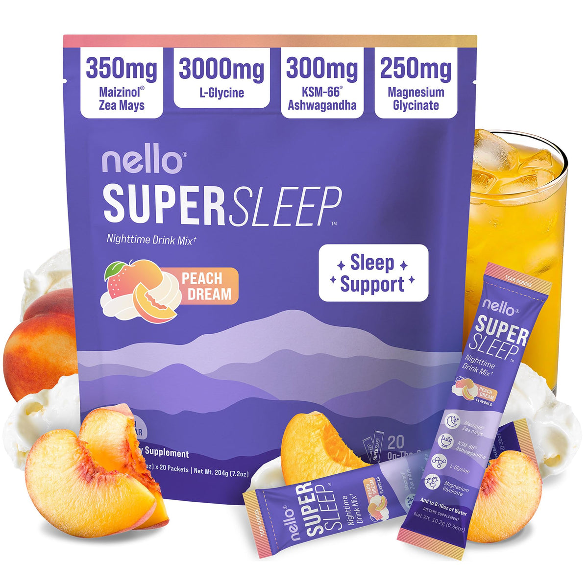 Nello Supersleep Capsules front view with packaging