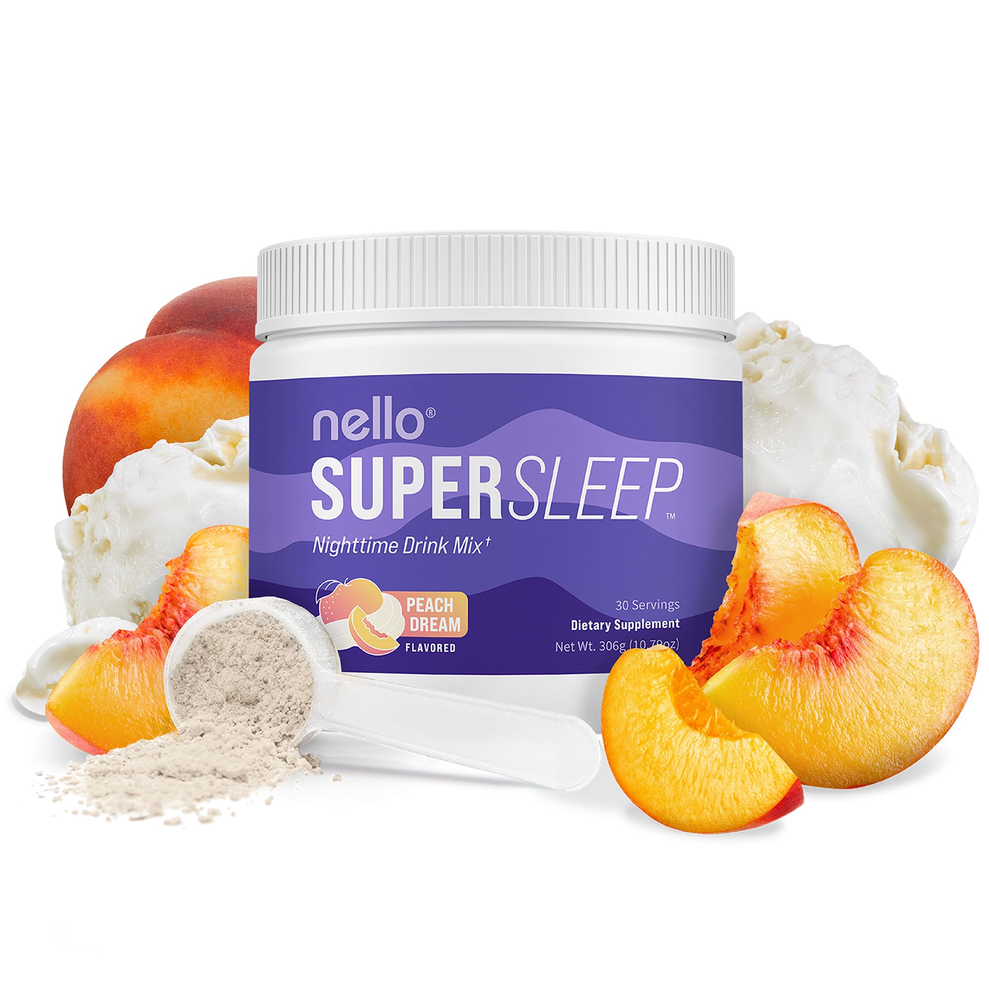 Nello Supersleep Nighttime Drink Mix packaging front view