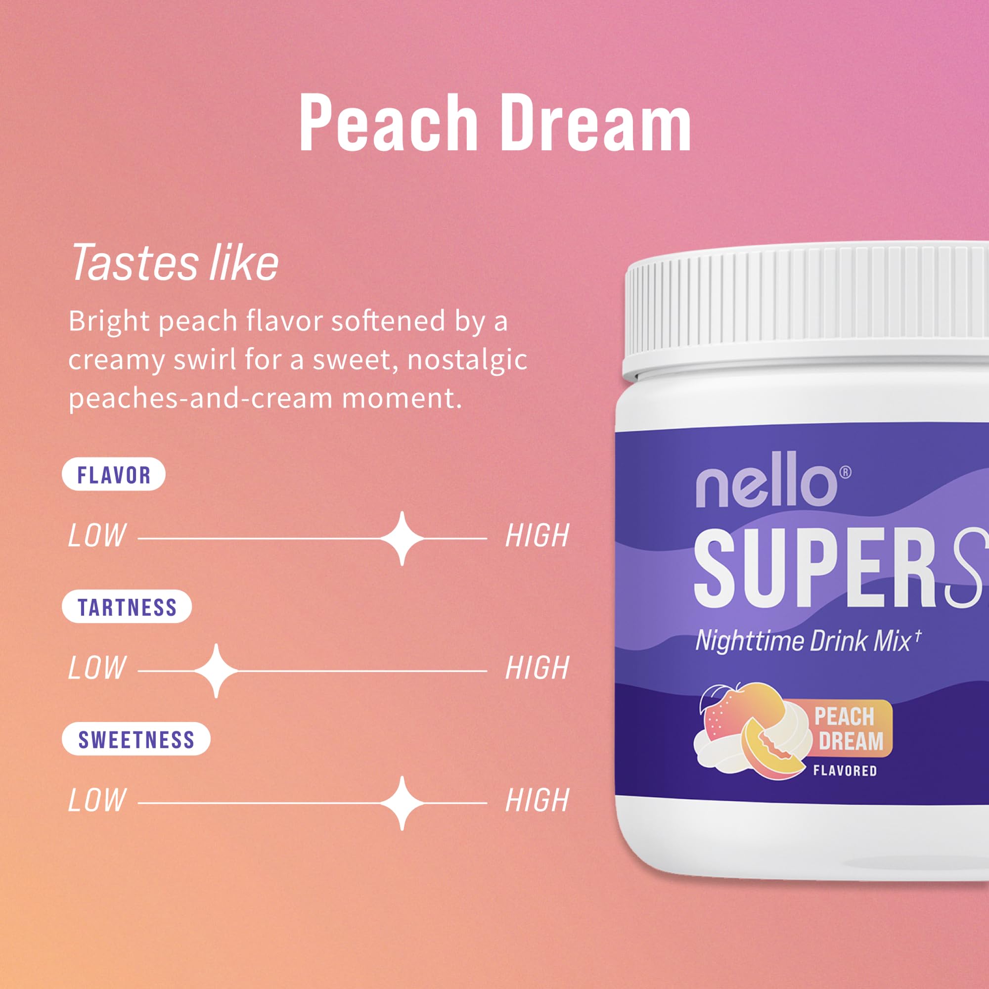 Nello Supersleep powder in a glass with water