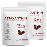 NenMaoKeNu Astaxanthin Softgels 12mg bottle front view