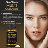 NEOBLENDS Complete Collagen Formula on a wooden table