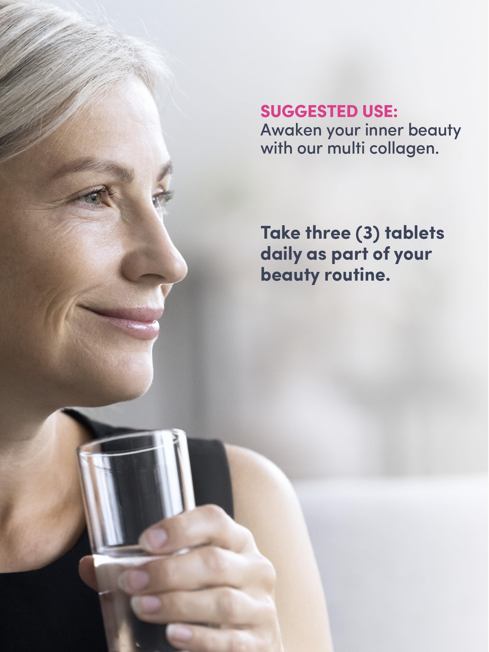 NeoCell Advanced Multi Collagen Tablets back view of the bottle