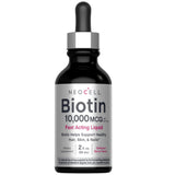 NeoCell Biotin Fast Acting Liquid 10,000 mcg front view