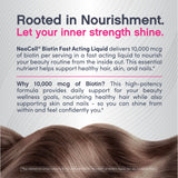 NeoCell Biotin Fast Acting Liquid 10,000 mcg ingredients