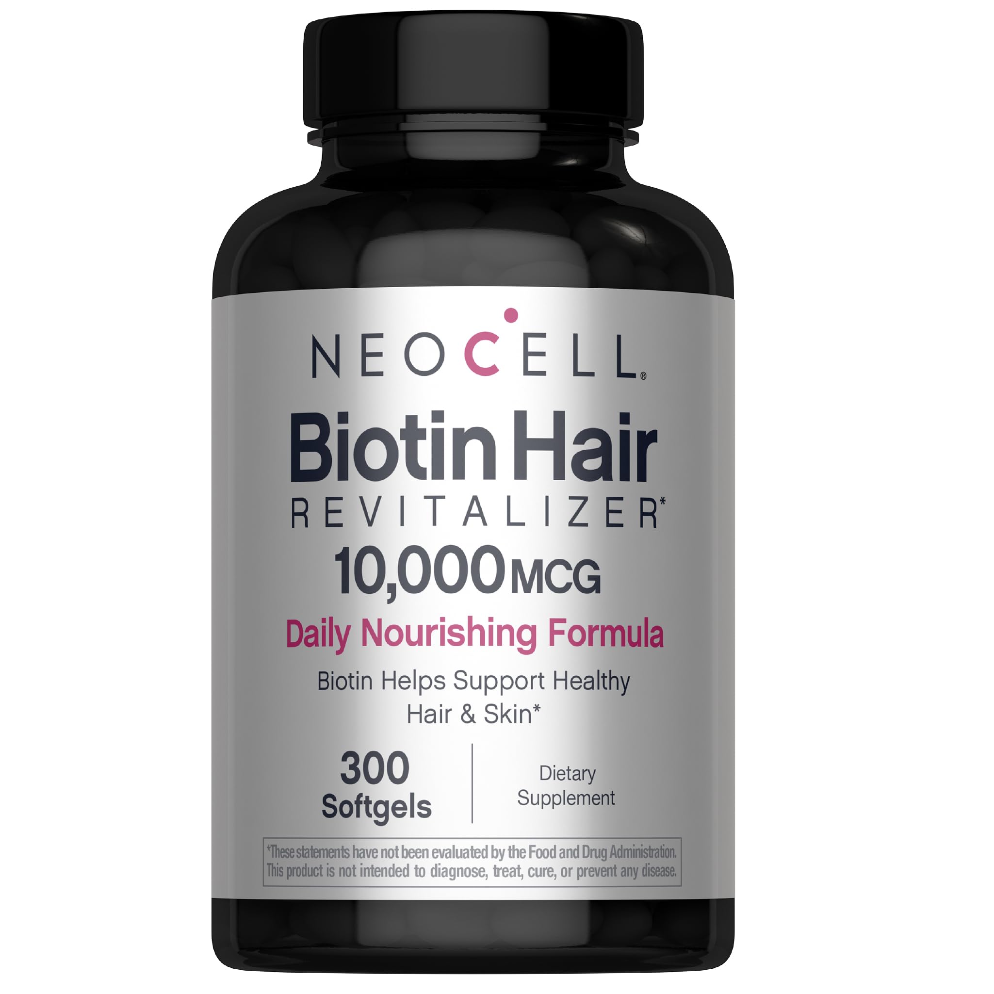 NeoCell Biotin Hair Revitalizer softgels 300 count bottle front view