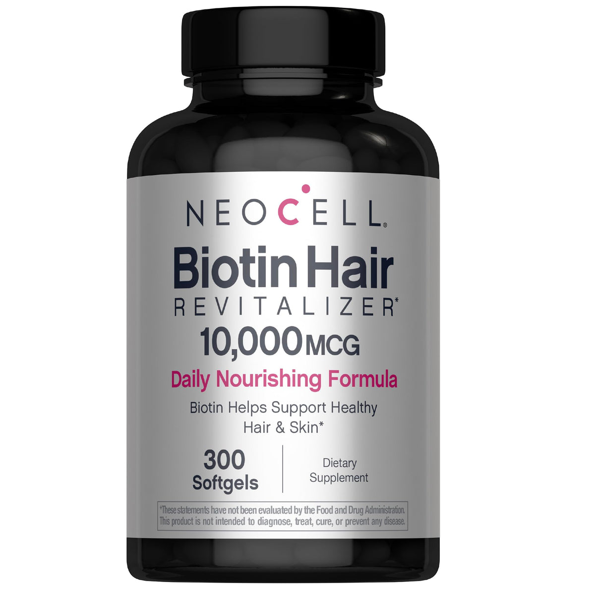 NeoCell Biotin Hair Revitalizer softgels 300 count bottle front view