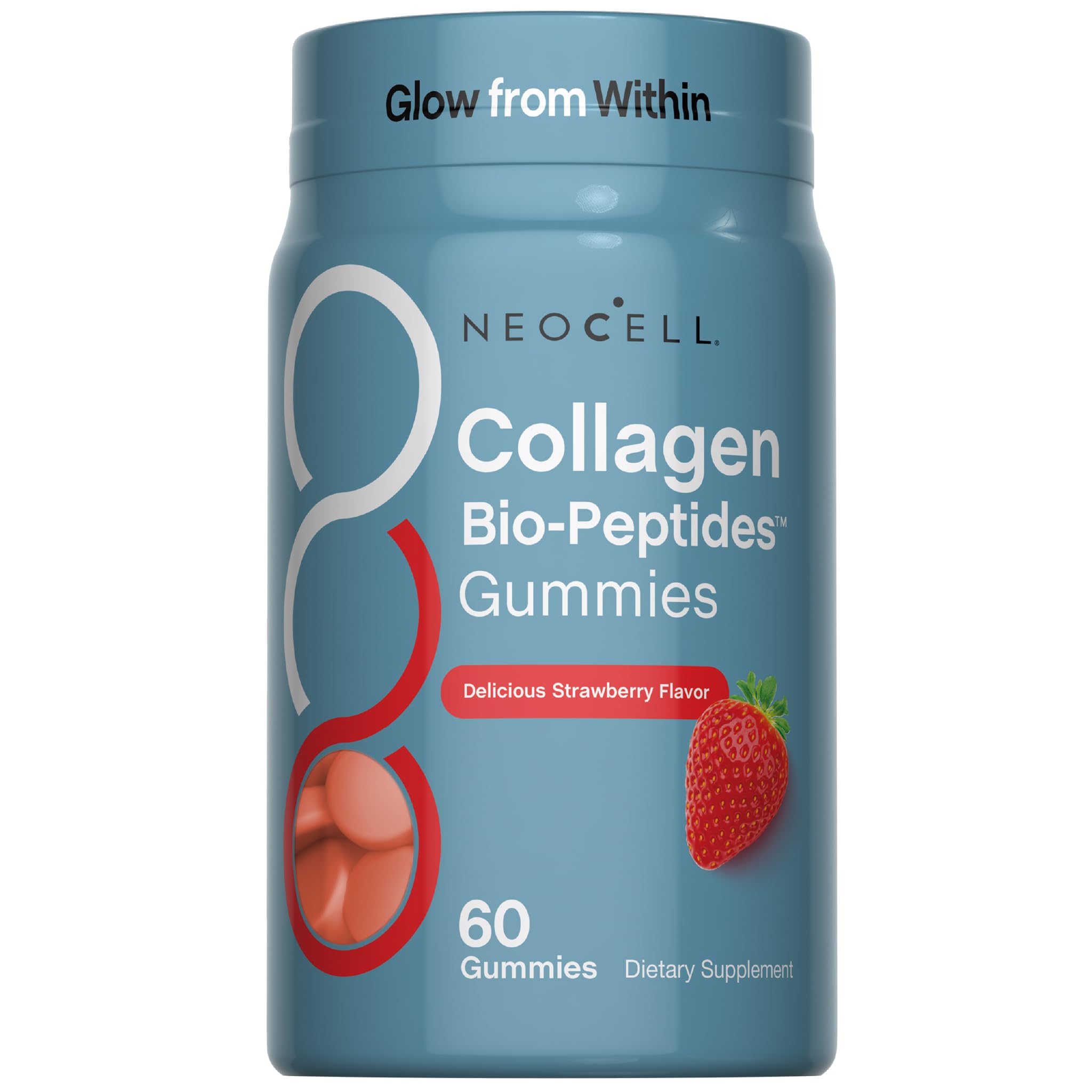 NeoCell Collagen Bio-Peptides Gummies front view with packaging