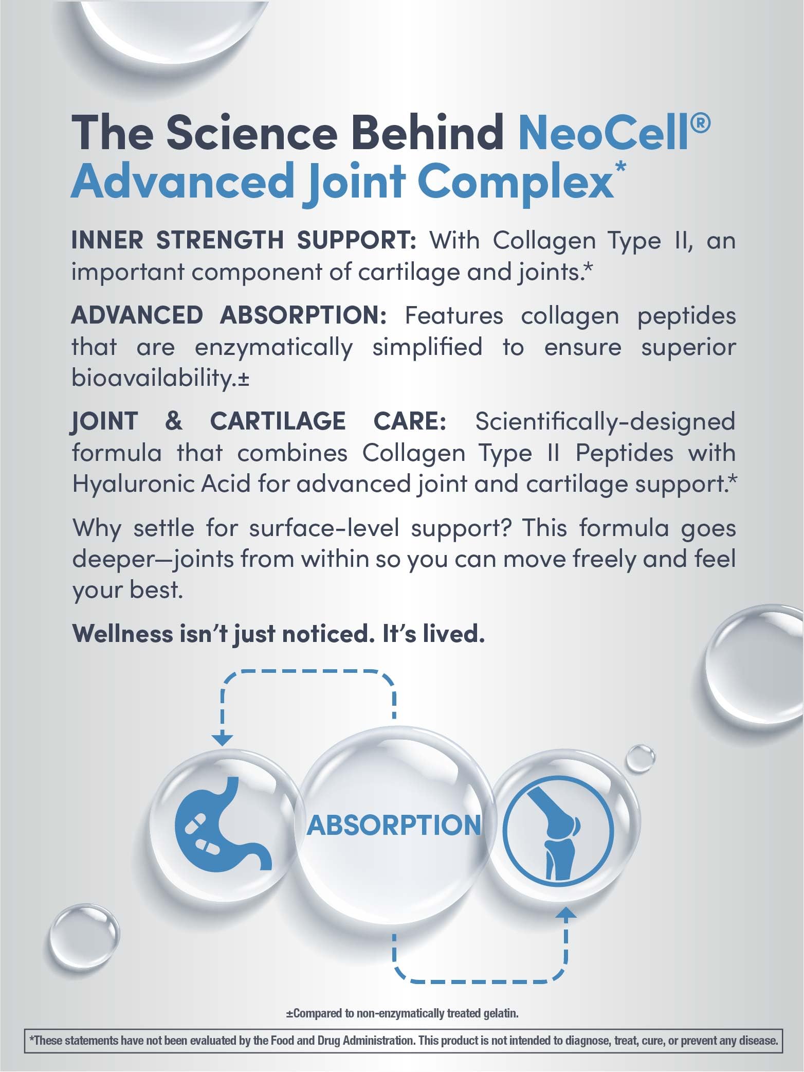 NeoCell Collagen Joint Complex Capsules 113g ingredients list