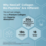 NeoCell Collagen Powder in a glass of tea