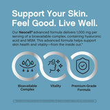 NeoCell Hyaluronic Acid + MSM Capsules close-up of capsules