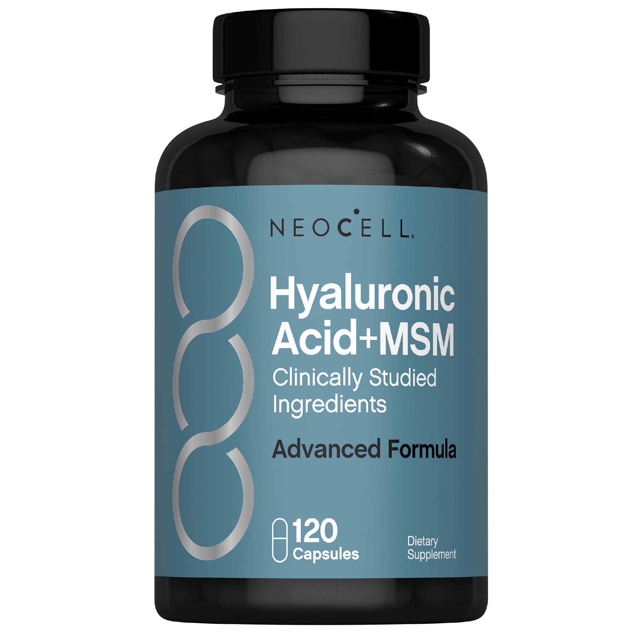 NeoCell Hyaluronic Acid + MSM Capsules front view