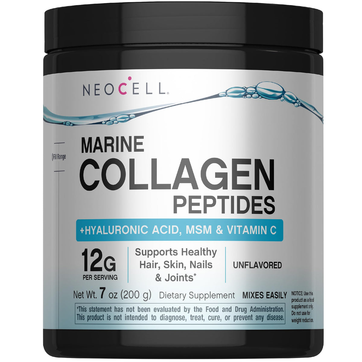 NeoCell Marine Collagen Powder 200g front view