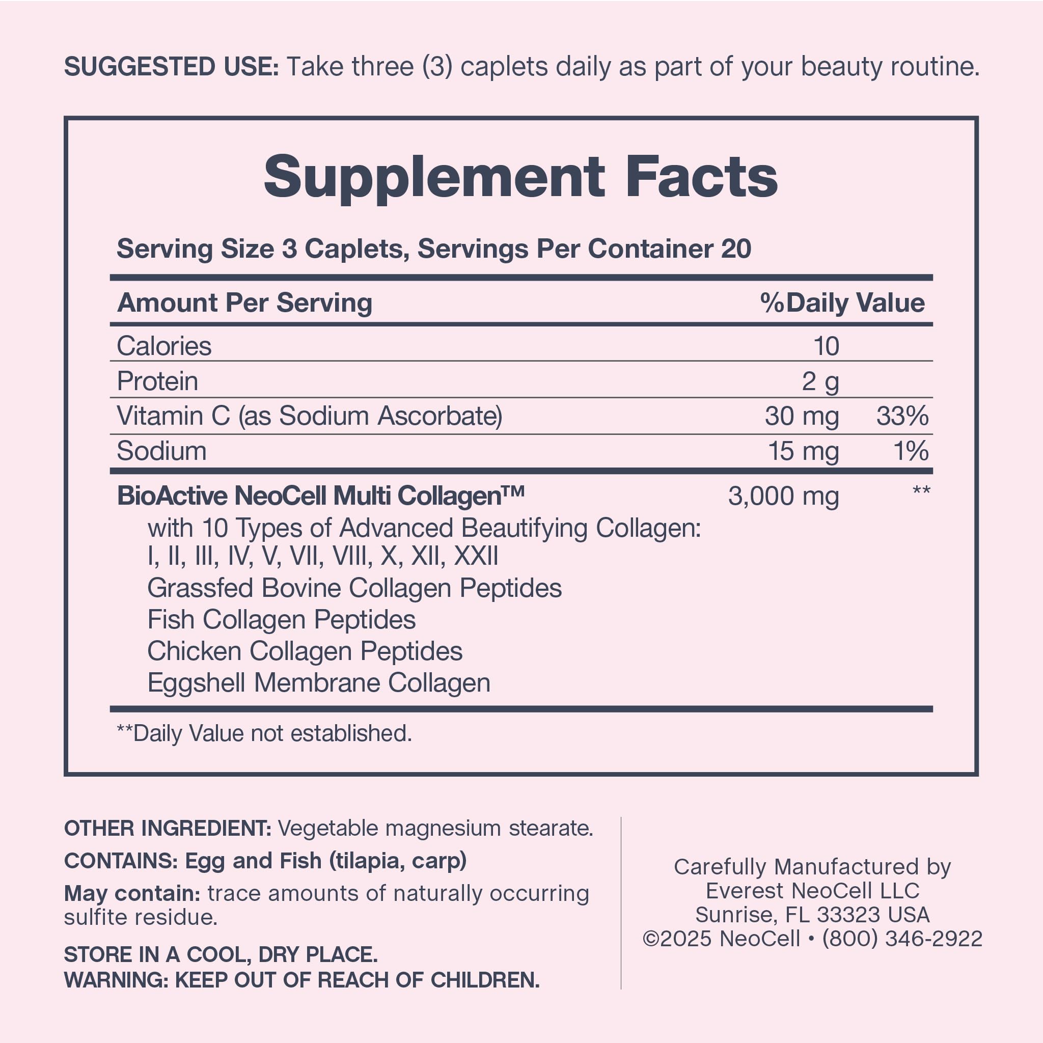 NeoCell Multi Collagen 10 Types caplet close-up