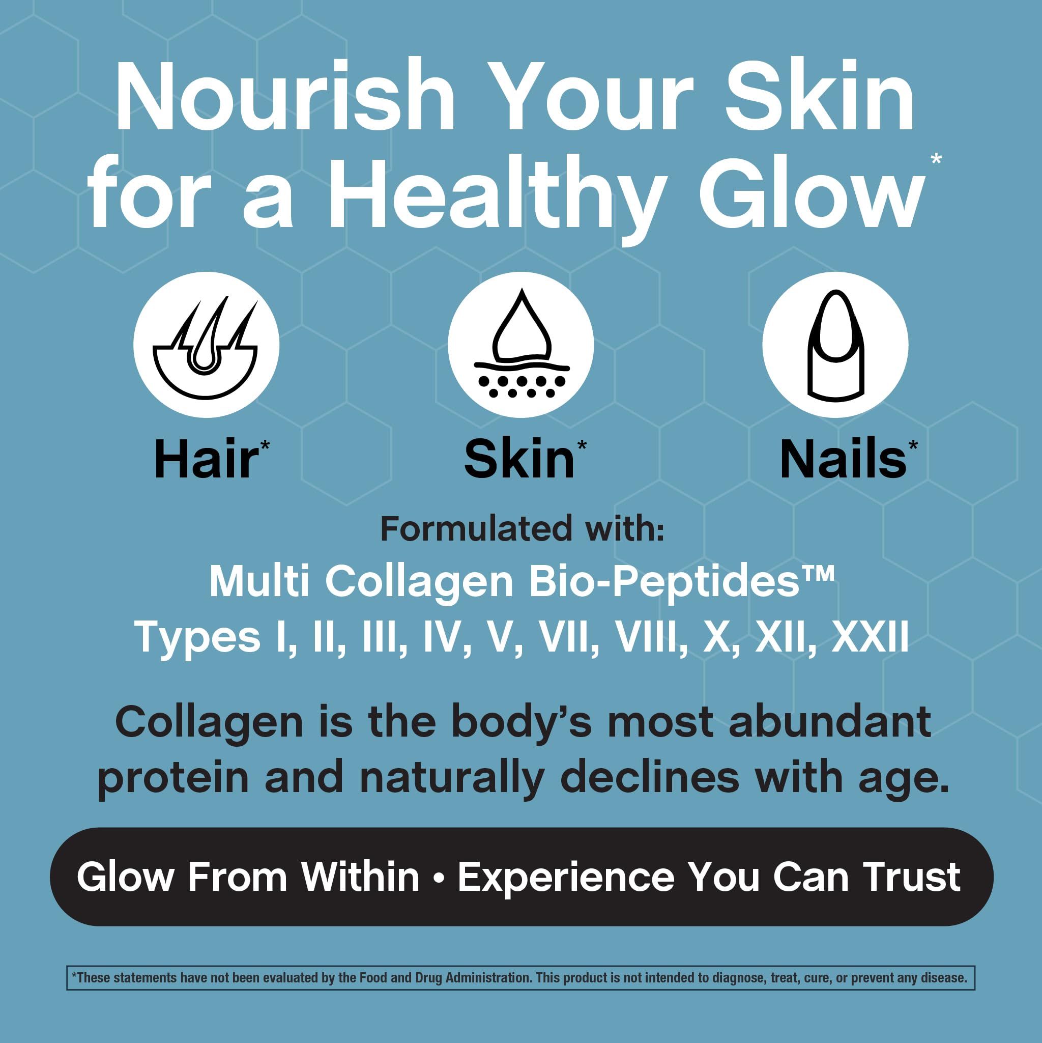 NeoCell Multi Collagen Advanced Bio-Peptides Powder mixed in smoothie