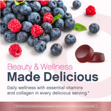 NeoCell Multi Collagen Advanced Gummies 249g on a wooden table