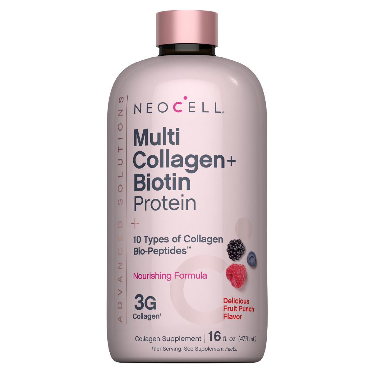 NeoCell Multi Collagen + Biotin liquid supplement front view