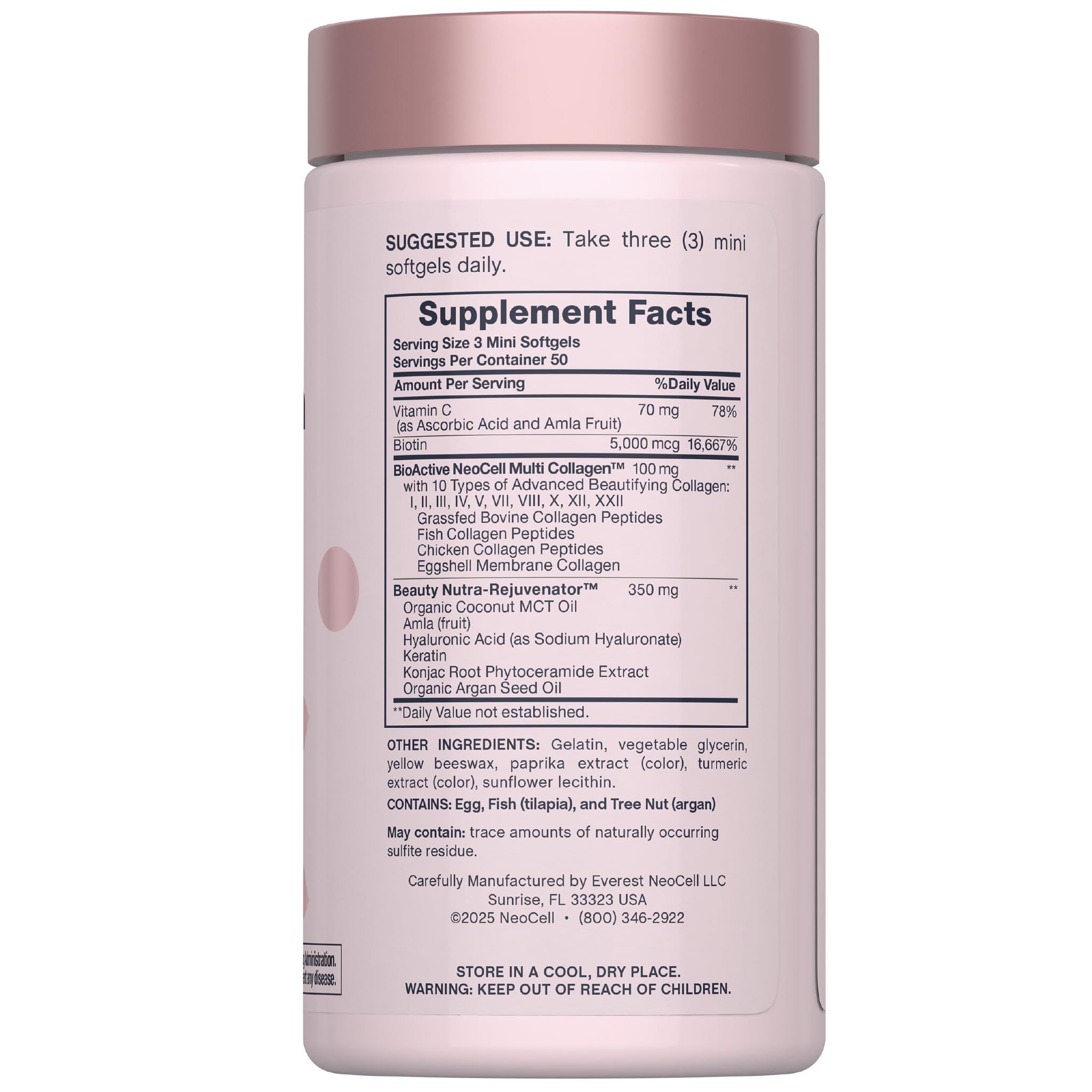 NeoCell Multi Collagen Complex softgels close-up