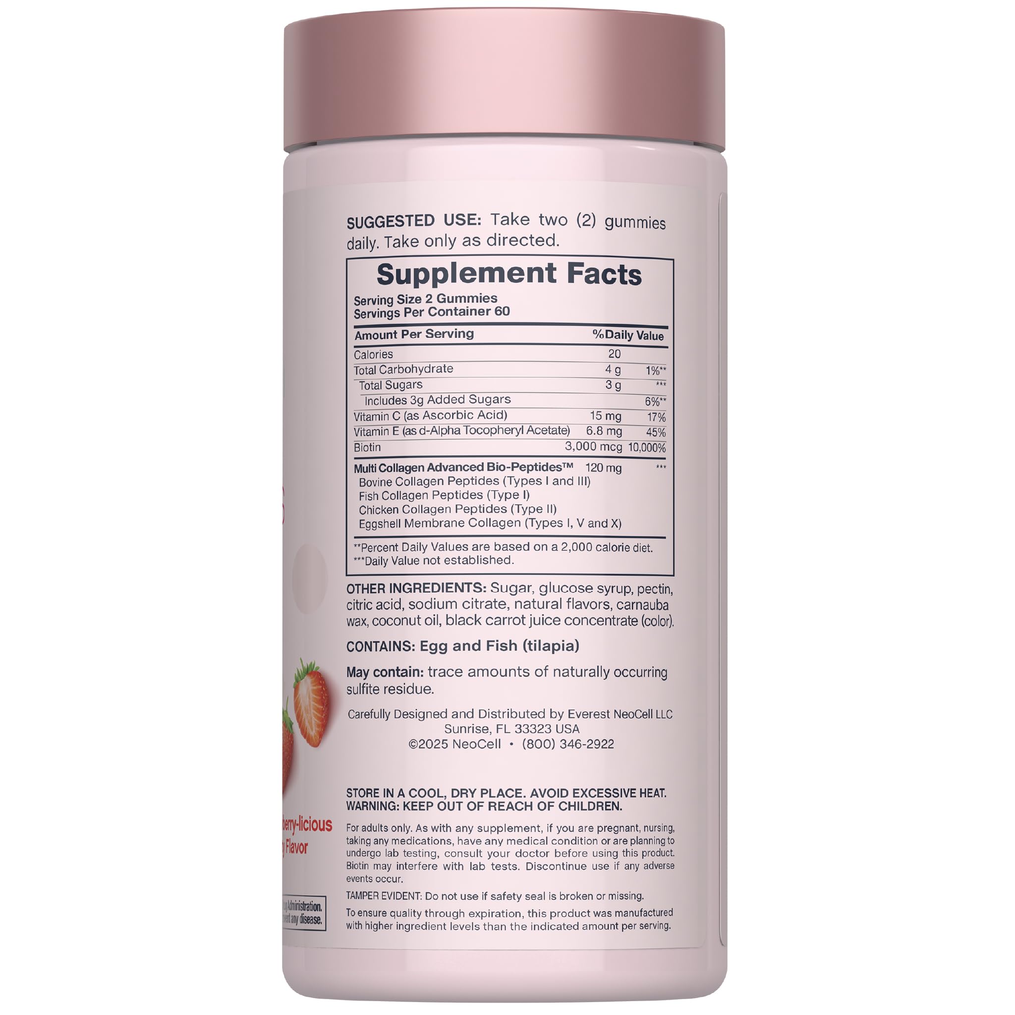 NeoCell Multi Collagen Gummies 120 Count packaging