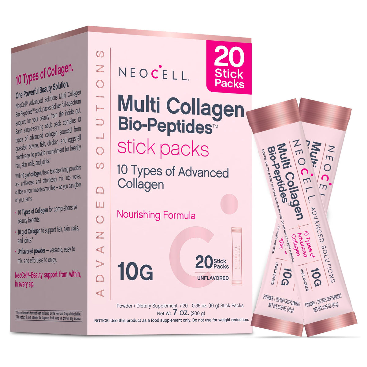 NeoCell Multi Collagen Powder stick pack front view