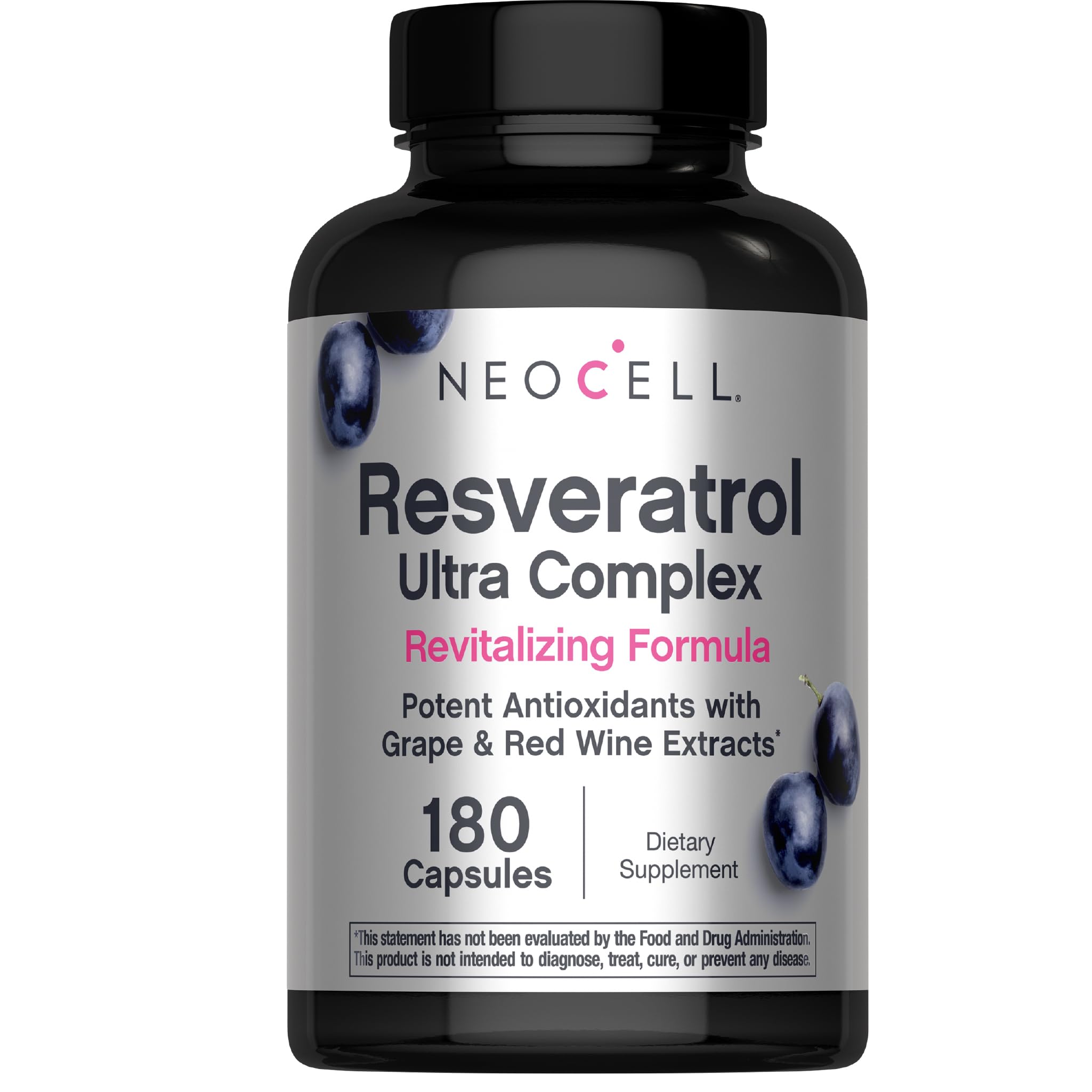 NeoCell Resveratrol Ultra Complex 200 Capsules front view