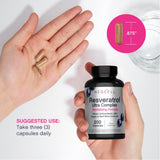 NeoCell Resveratrol Ultra Complex with a measuring spoon