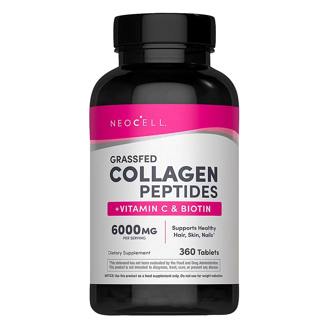 NeoCell Super Collagen + C 360 ct. capsule bottle front view