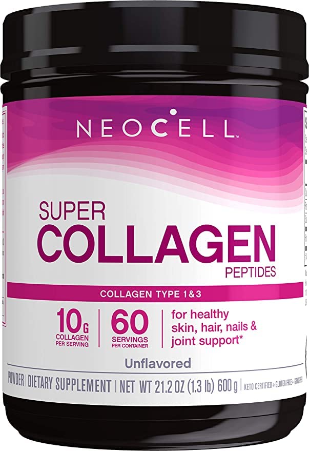 NeoCell Super Collagen Peptides 46g powder packaging front view