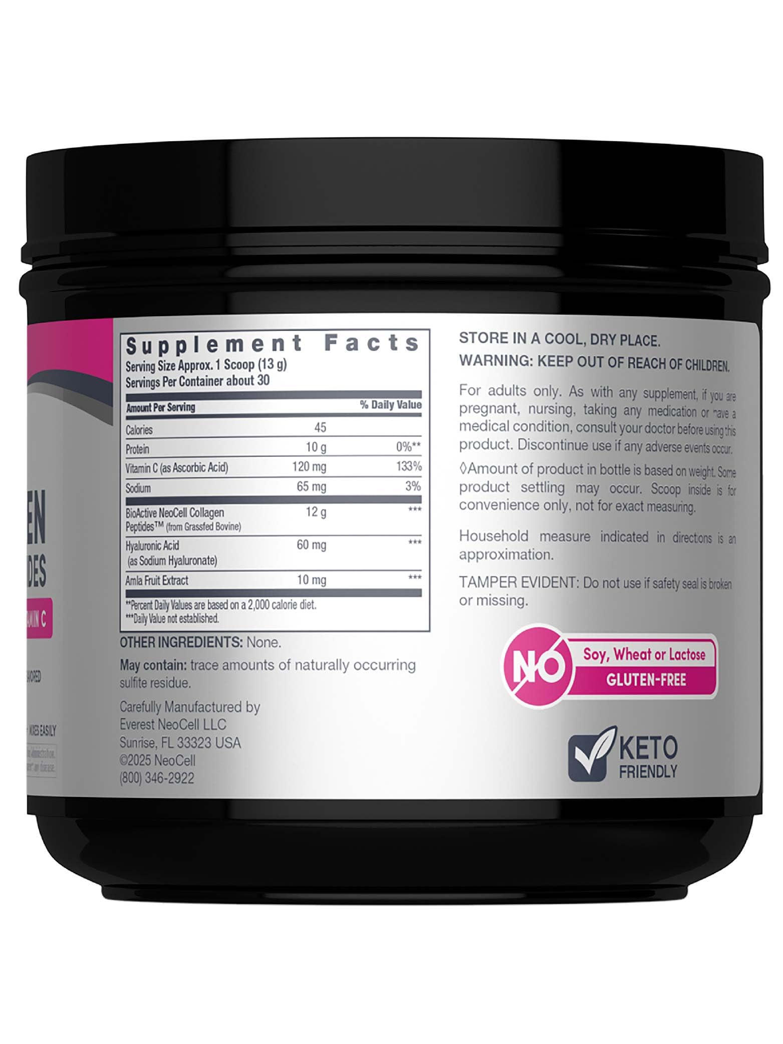 NeoCell Super Collagen Peptides 543g packaging