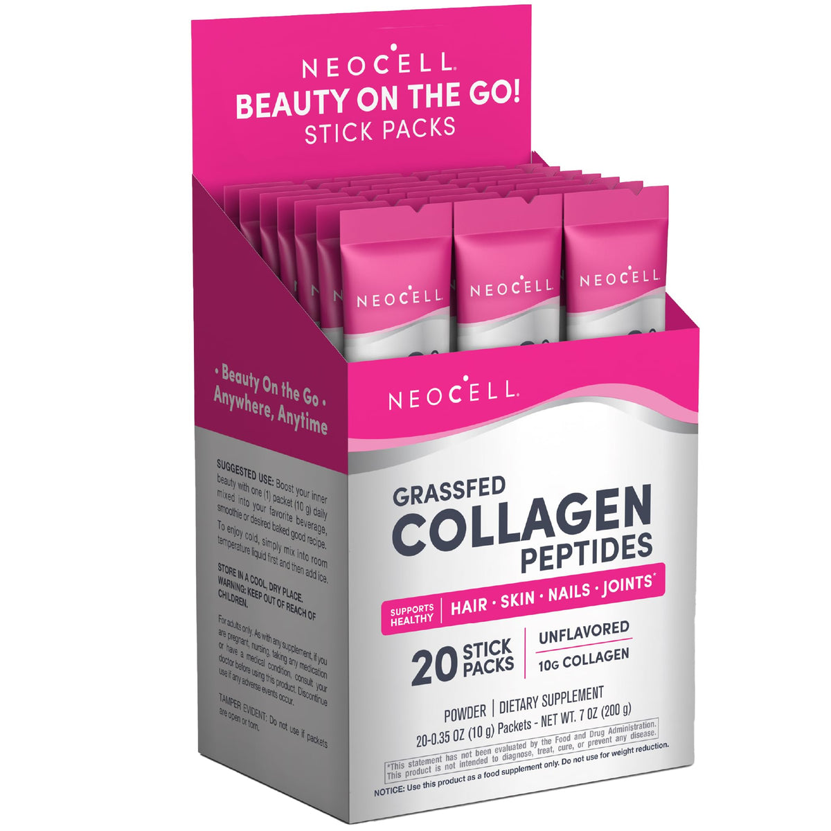NeoCell Super Collagen Peptides Powder front view packaging