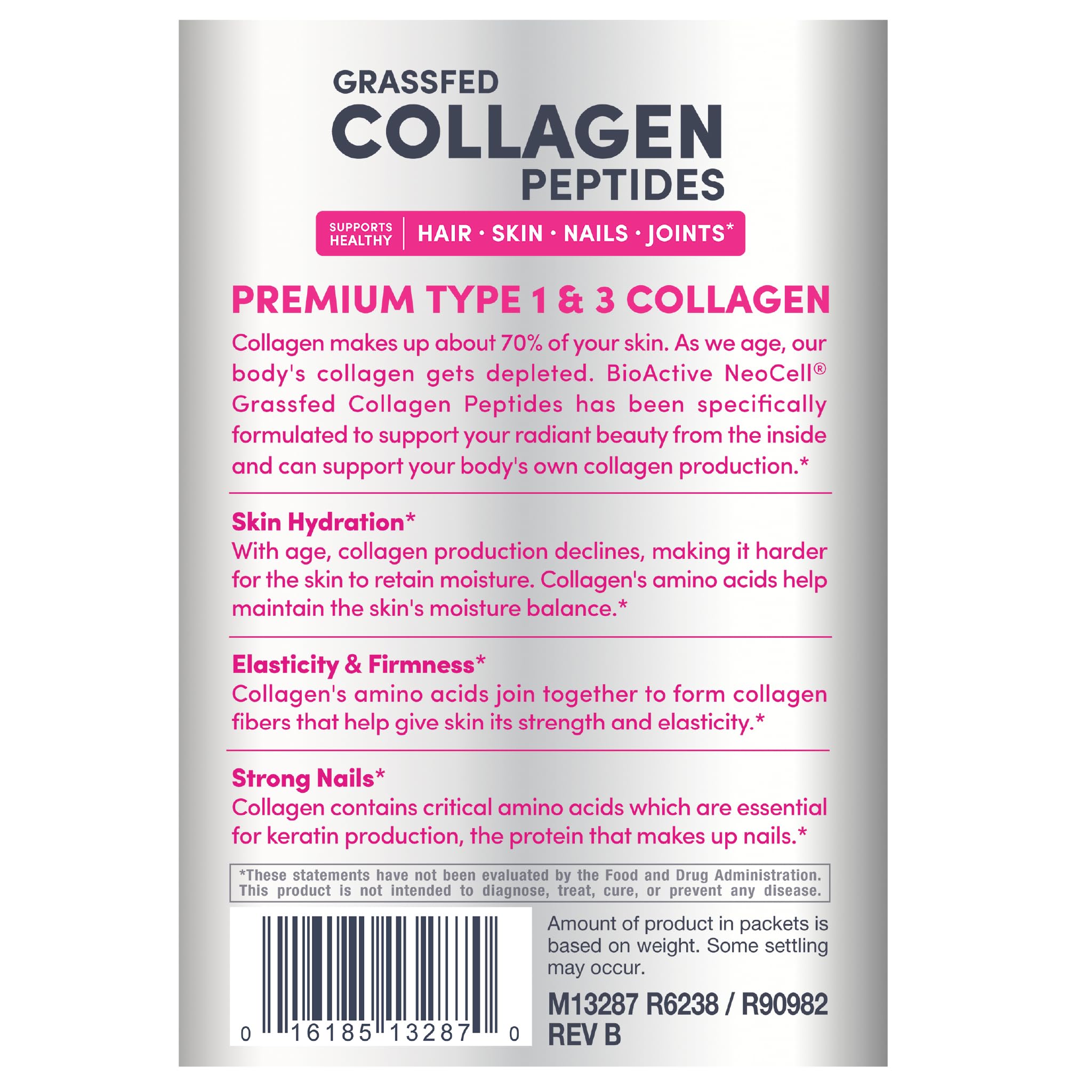 NeoCell Super Collagen Peptides Powder in a glass of water