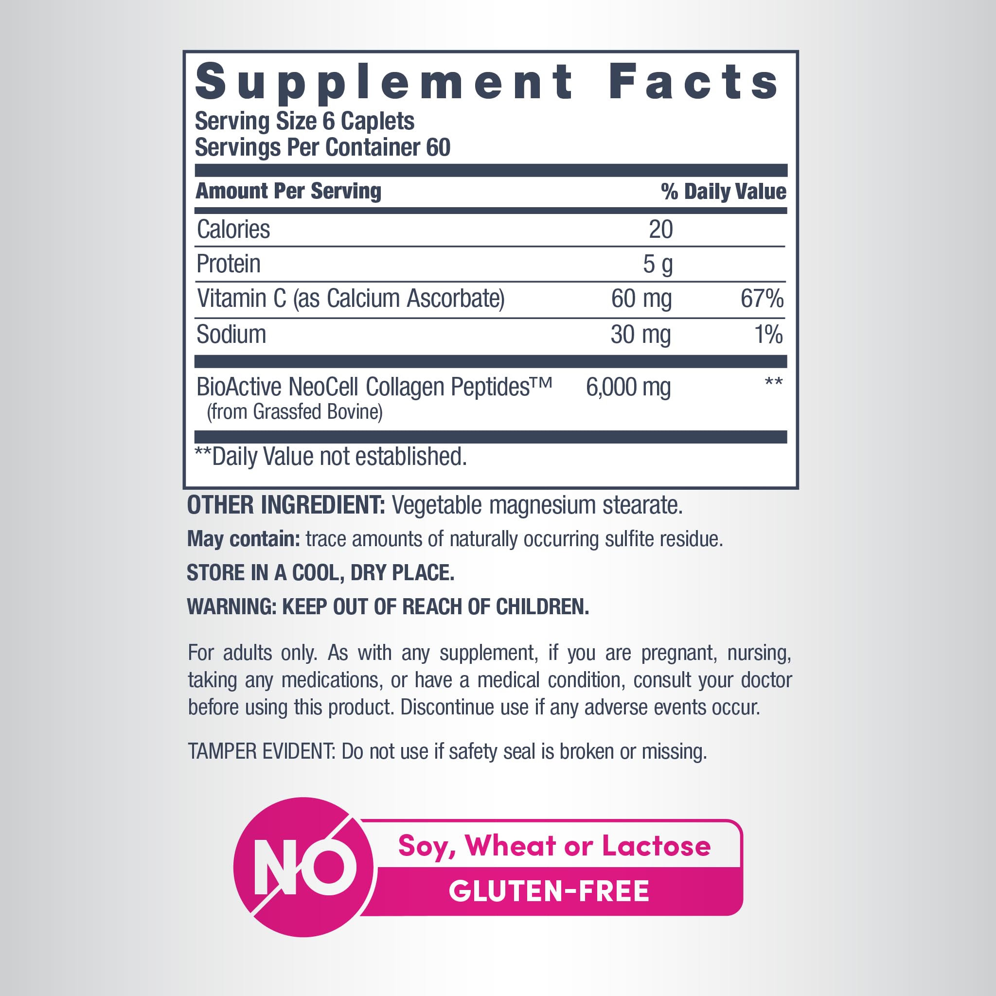 NeoCell Super Collagen Plus Vitamin C 360 Tablets on a wooden table