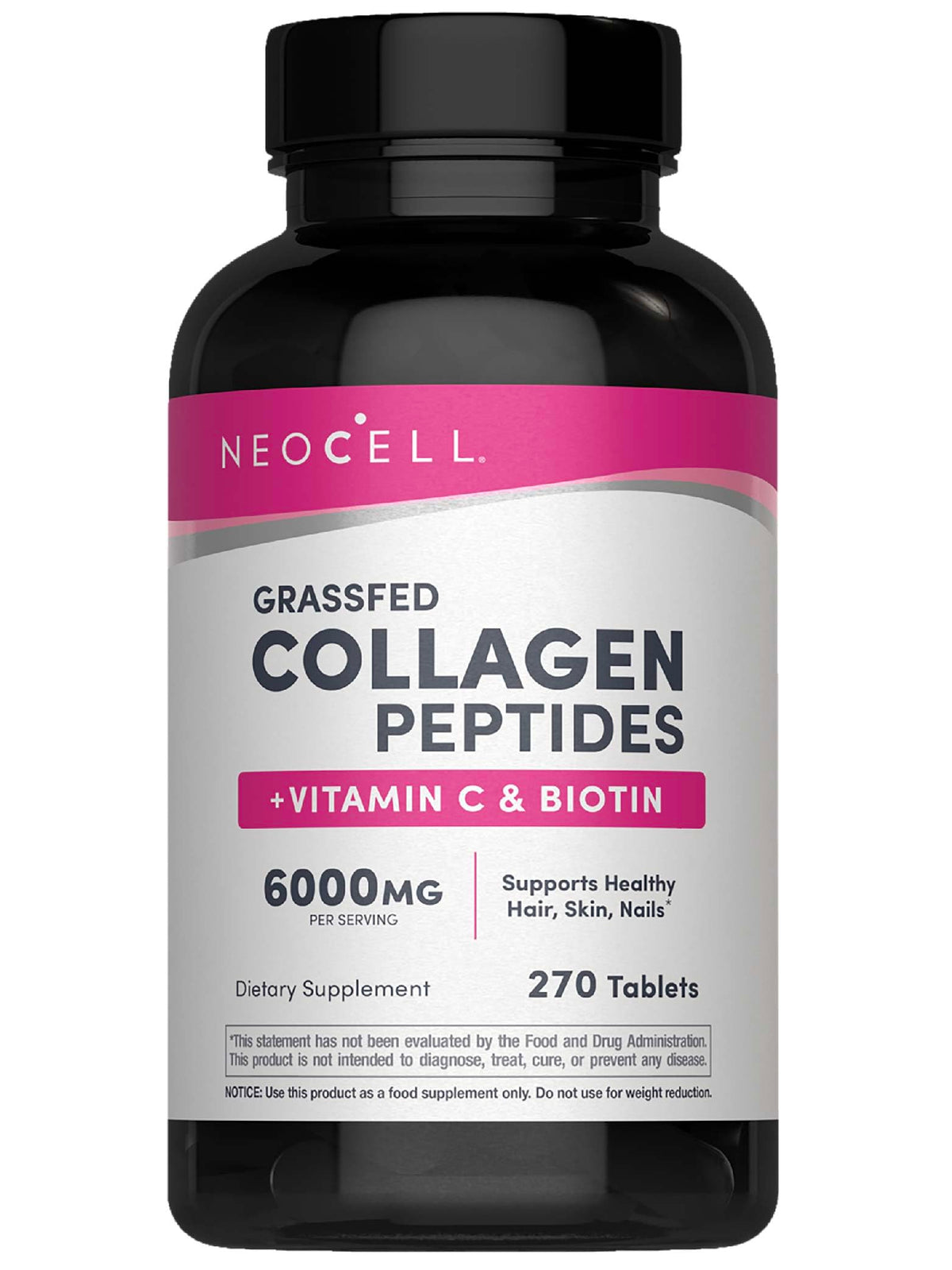 NeoCell Super Collagen Tablets 270 count bottle front view