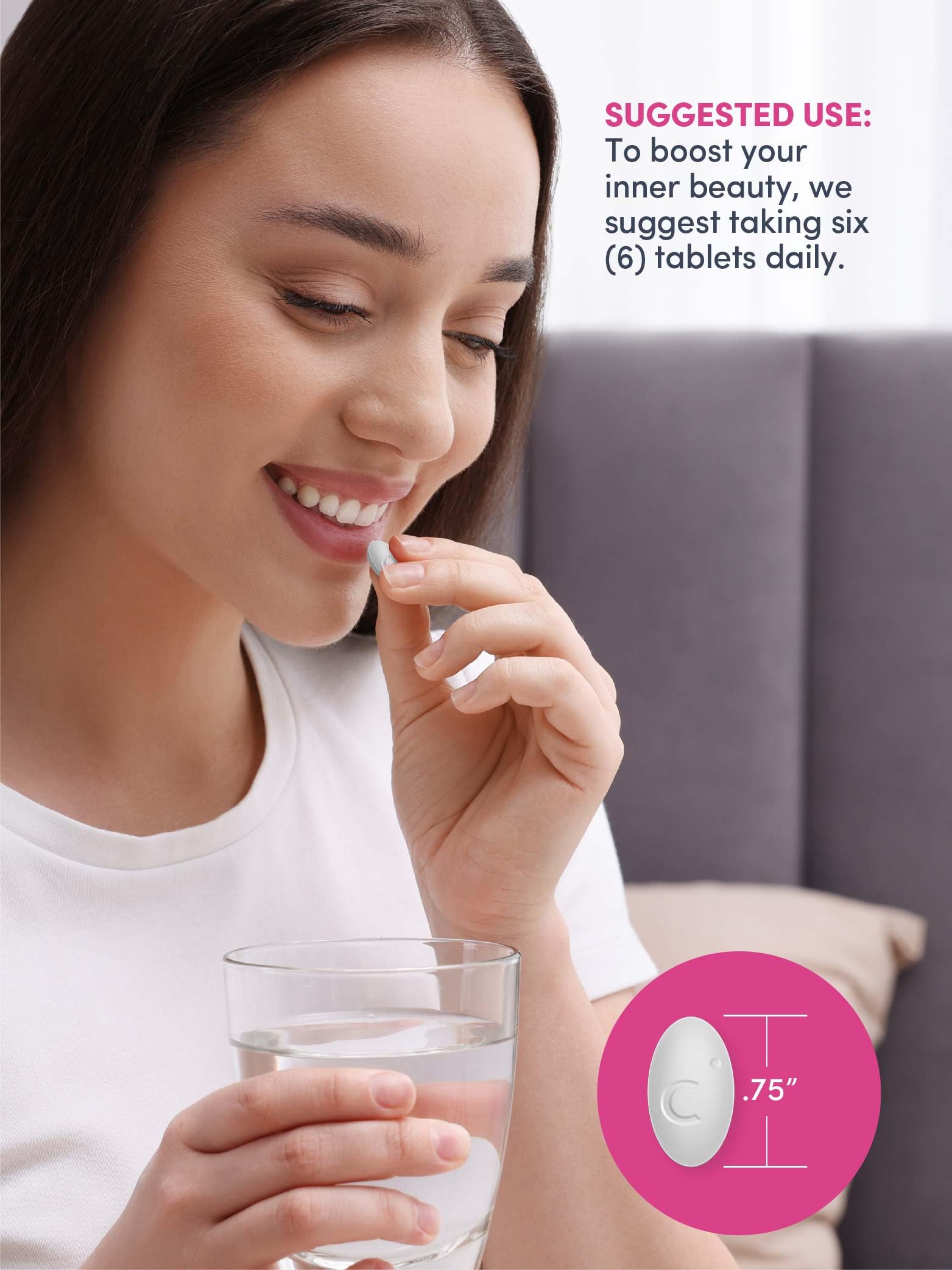 NeoCell Super Collagen Tablets in a lifestyle setting with beauty products