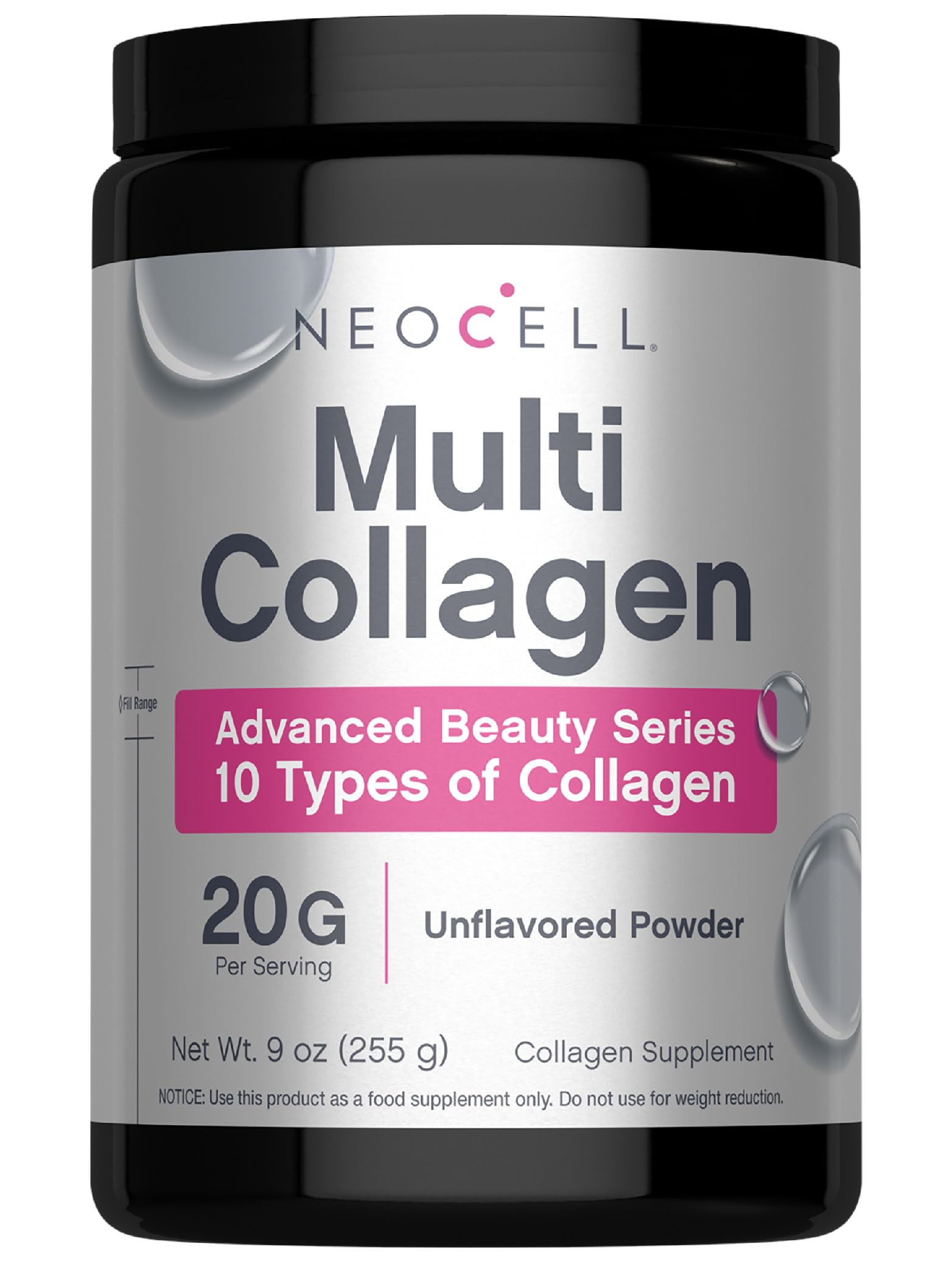 NeoCell Super Multi Collagen Powder 9oz canister front view