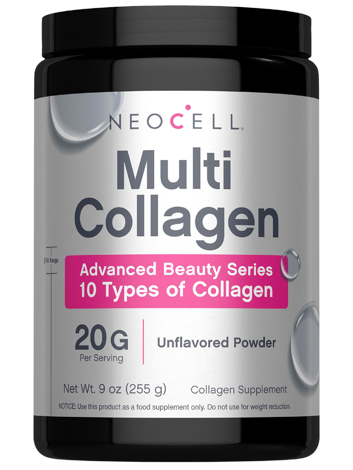 NeoCell Super Multi Collagen Powder 9oz canister front view