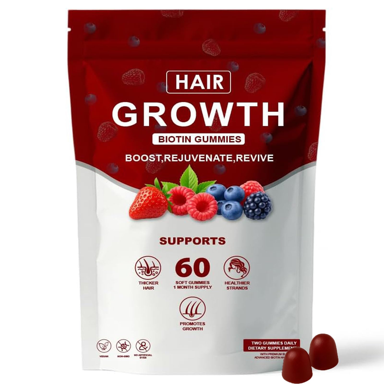 Neonomicon Multivitamin Gummies front view with mixed berry flavour