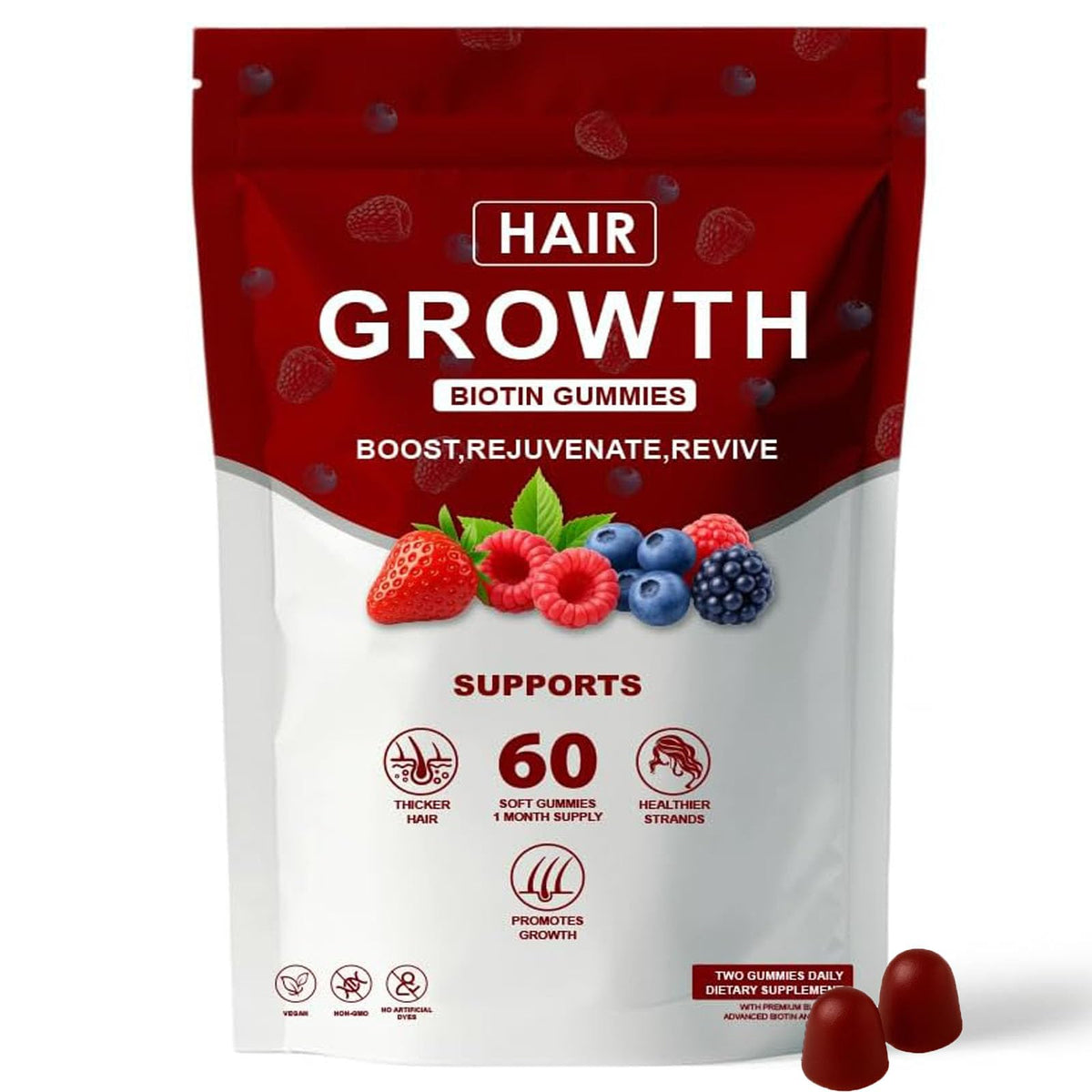 Neonomicon Multivitamin Gummies front view with mixed berry flavour