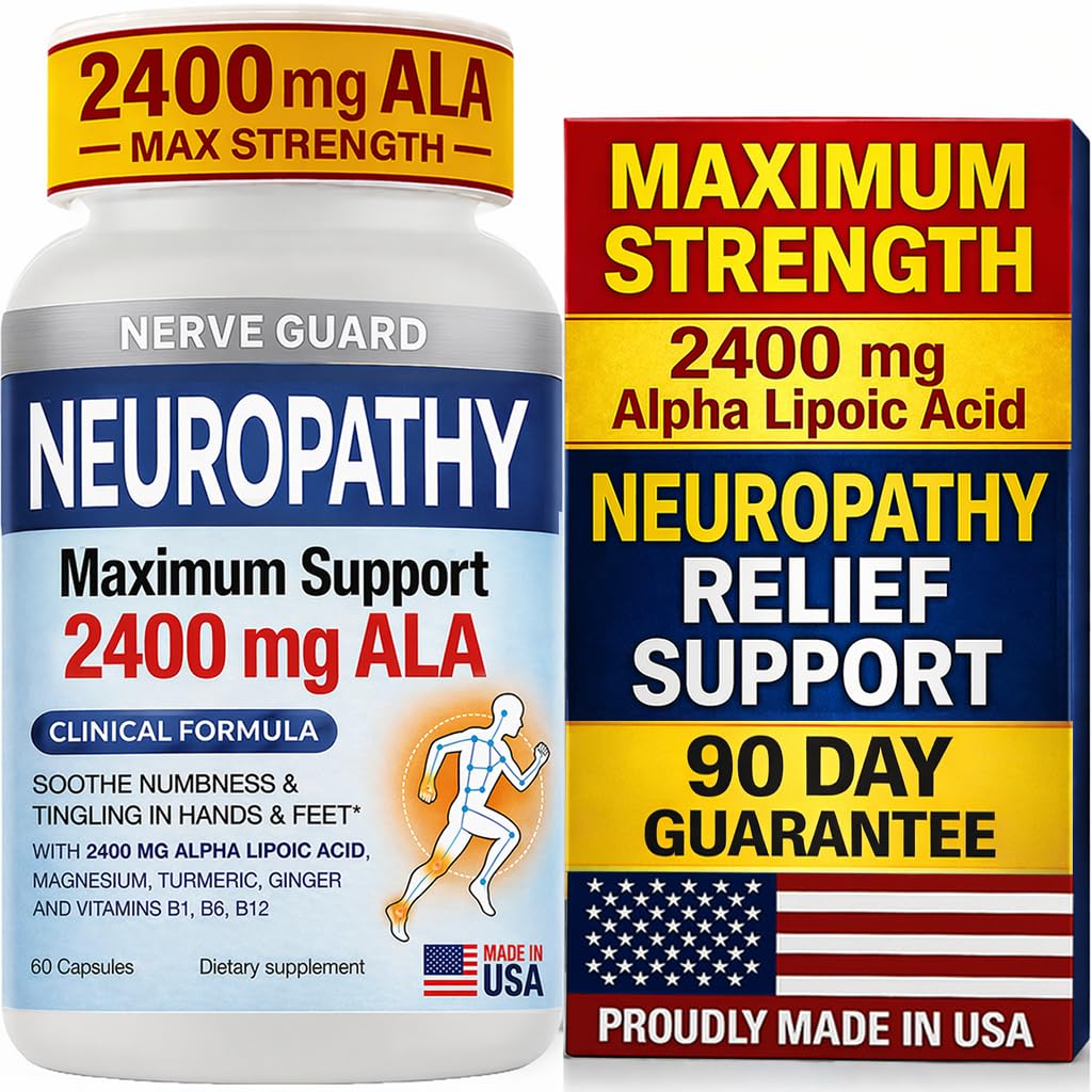 Nerve Guard Alpha Lipoic Acid supplement bottle front view