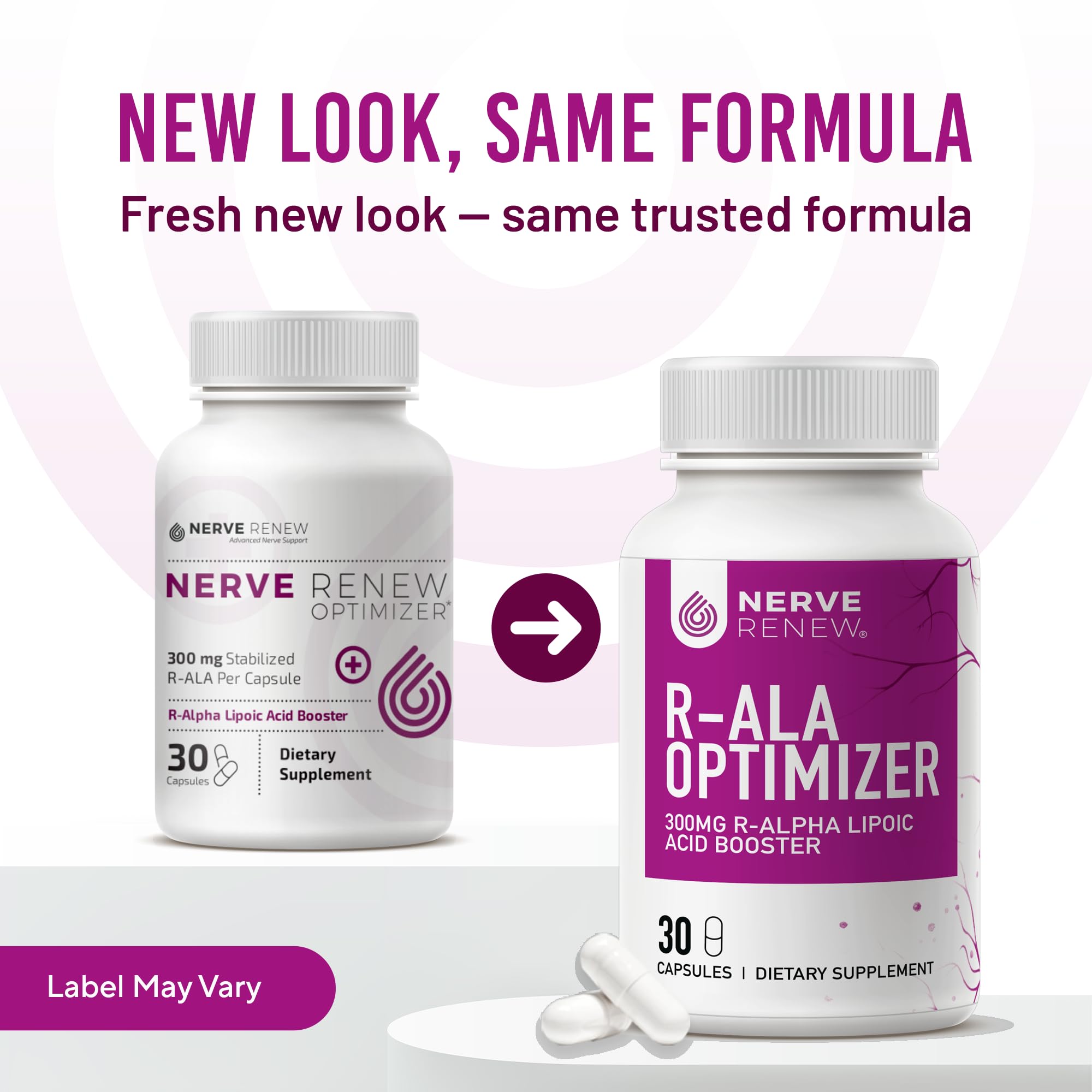 NERVE RENEW Alpha Lipoic Acid 300mg capsules packaging