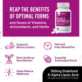 NERVE RENEW Alpha Lipoic Acid 300mg capsules with measuring spoon