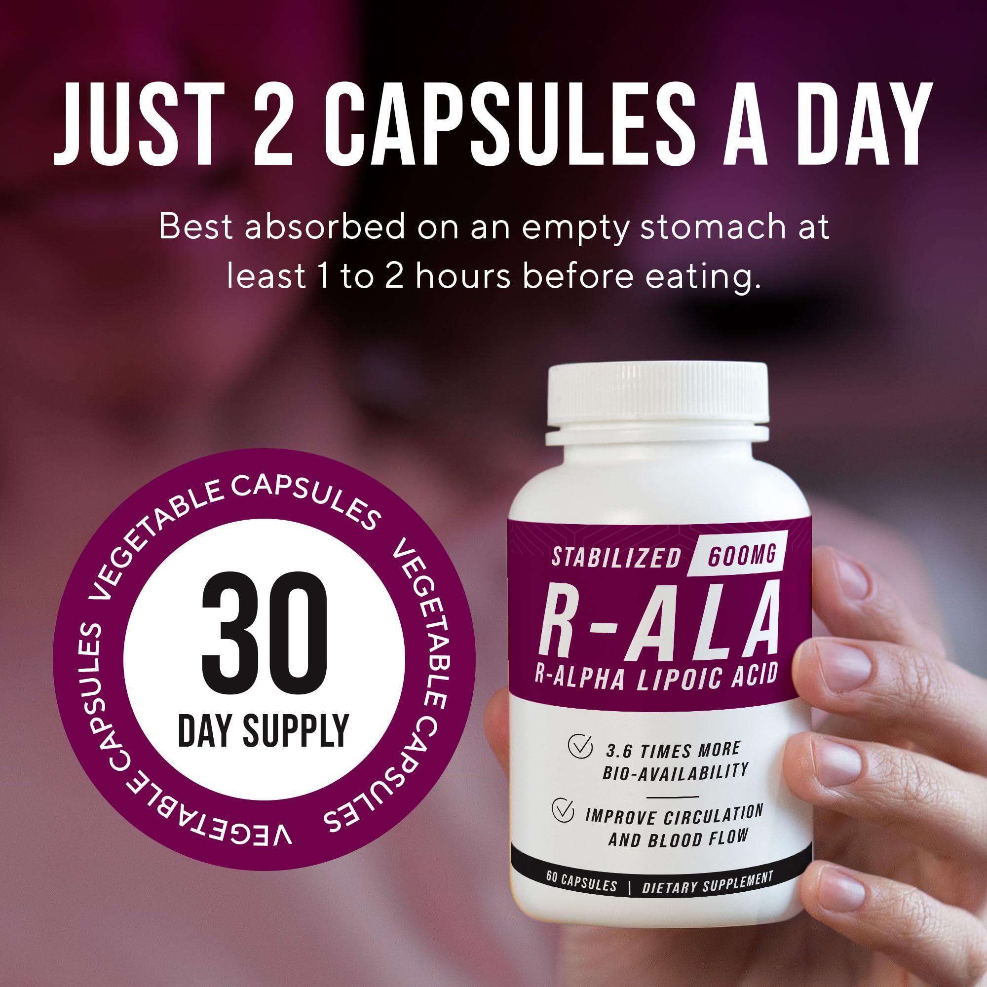 NERVE RENEW Alpha Lipoic Acid 600mg supplement ingredients list