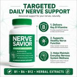 Nerve Savior B-Complex Supplement bottle with label
