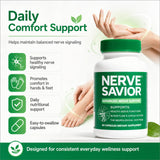 Nerve Savior B-Complex Supplement capsules in a hand