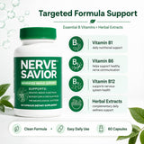 Nerve Savior B-Complex Supplement ingredients list on packaging