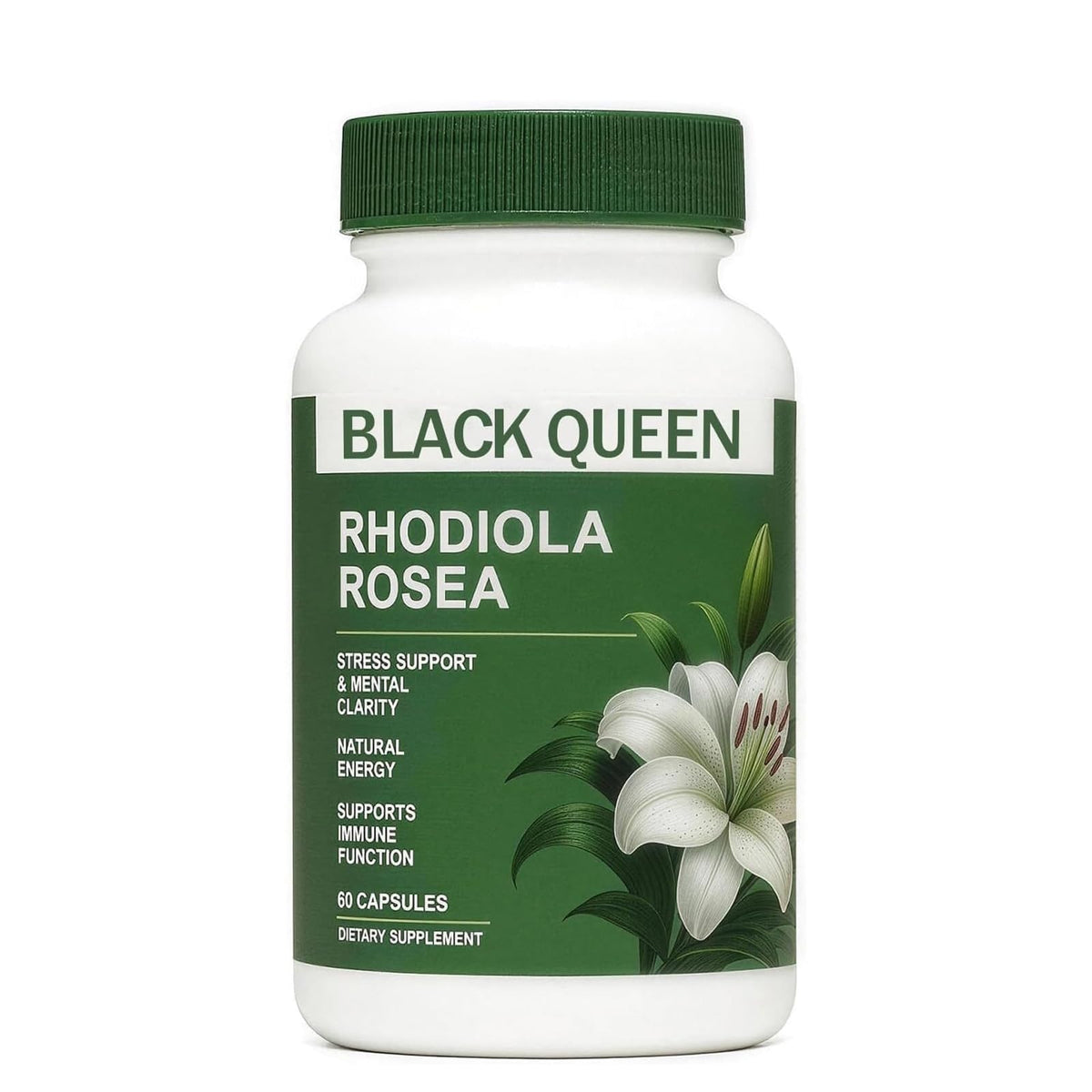 Nerve Savior Rhodiola Rosea Capsules 60 Count front view