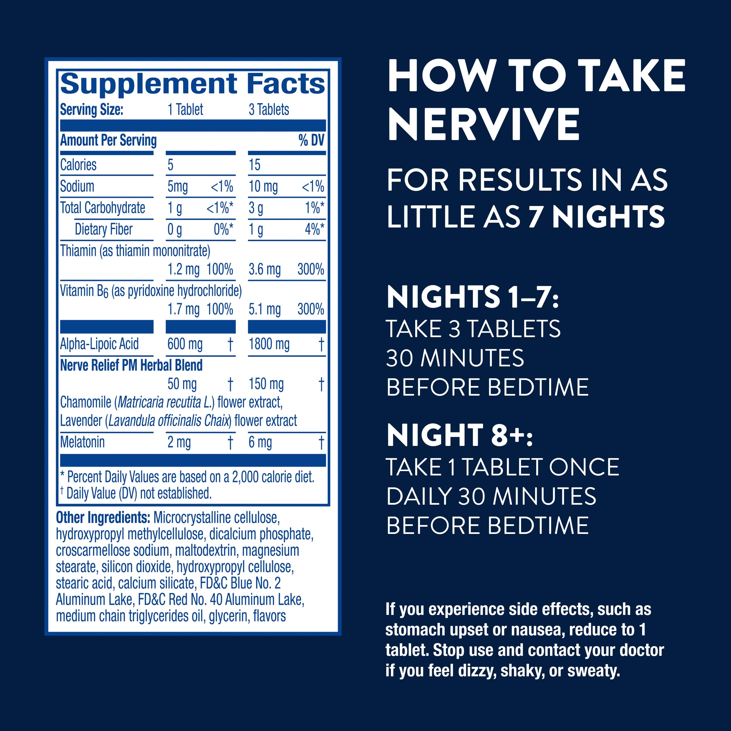 Nervive Nerve Relief PM capsules close-up